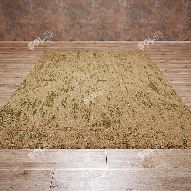 Title: Marble LivingCarpets: Brown-Green 3D model image 1