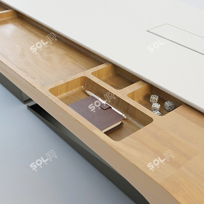 Sleek Modern Table - Interior-iD 3D model image 2