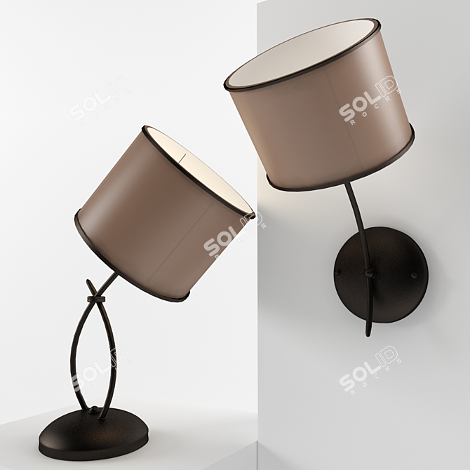  Polish NAMAT Lamps: Elegant Lighting 3D model image 1