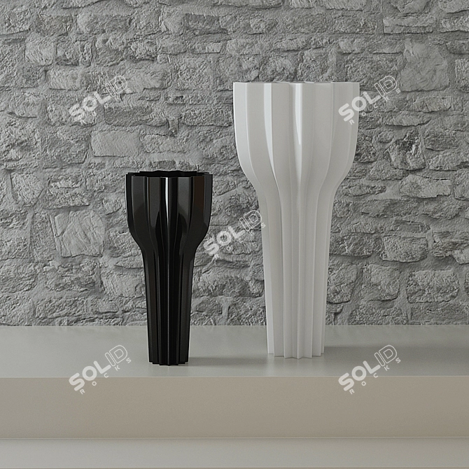 Elegant Adriani & Rossi Vase 3D model image 1