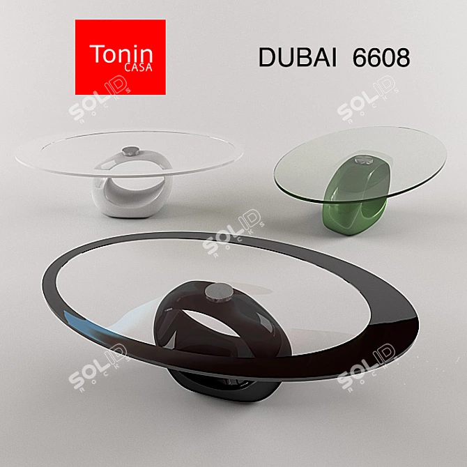 Italian Elegance: TONIN CASA Coffee Table 3D model image 1