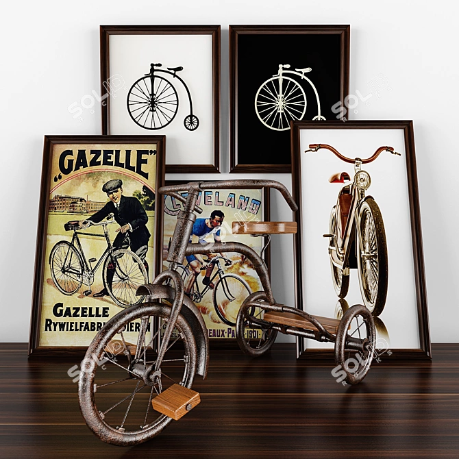 Ride into Art: Figurine Bicycle 3D model image 1