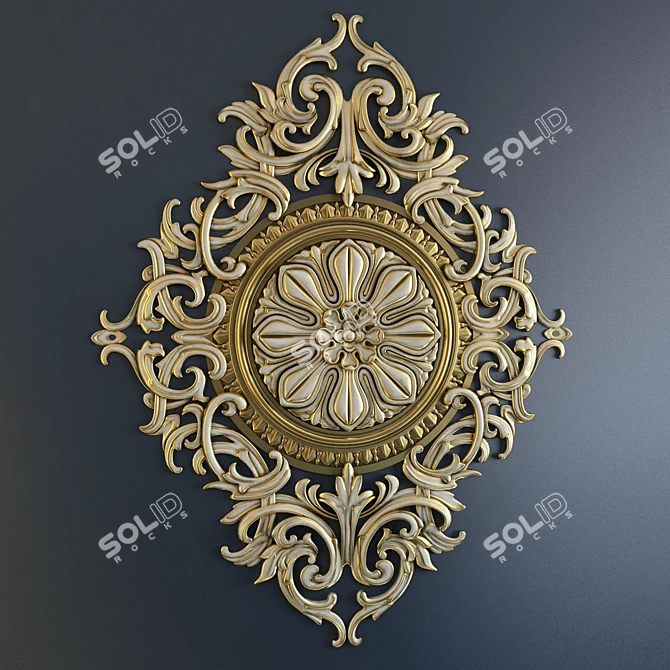 Title: Elegant Fretwork Décor 3D model image 1