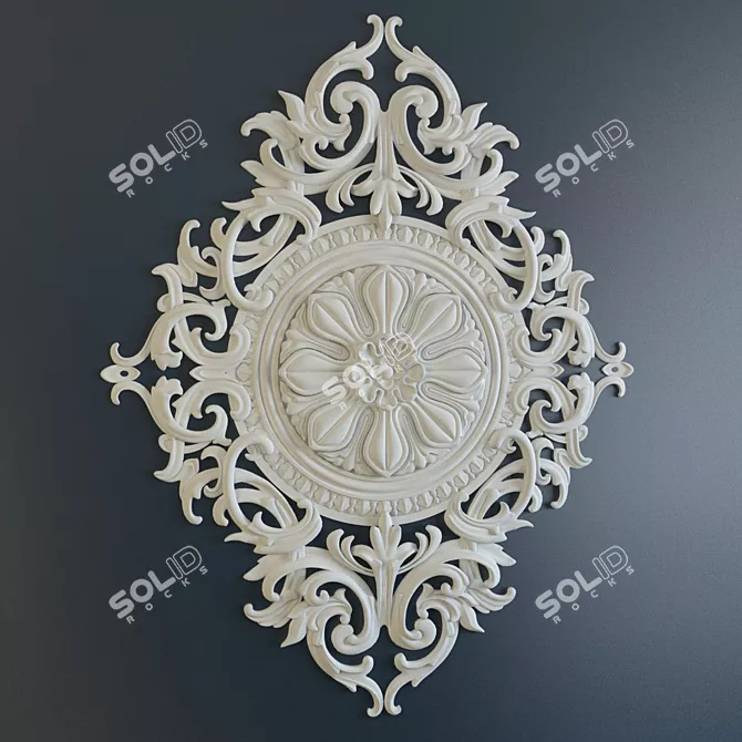 Title: Elegant Fretwork Décor 3D model image 2