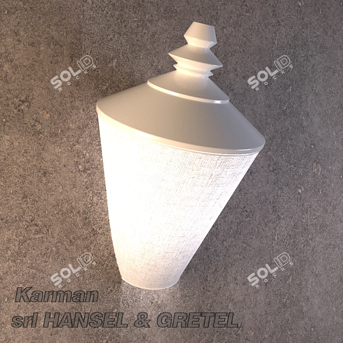 Title: Gretel AP - Karman: Contemporary Wall Sconce with Corona-Render Materials 3D model image 1
