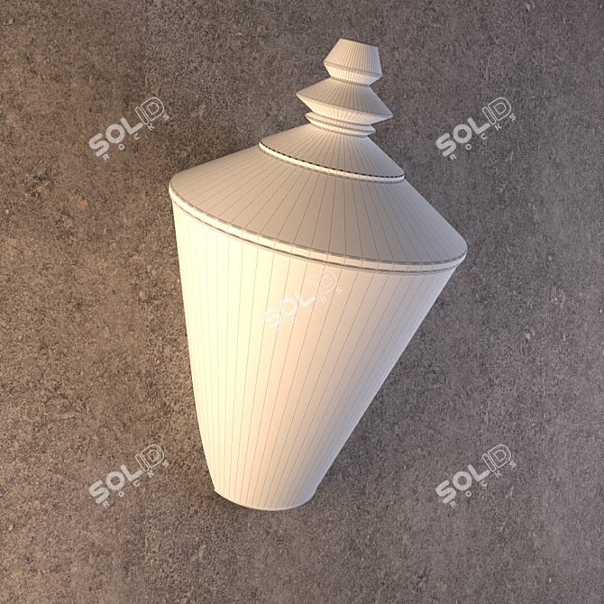 Title: Gretel AP - Karman: Contemporary Wall Sconce with Corona-Render Materials 3D model image 2