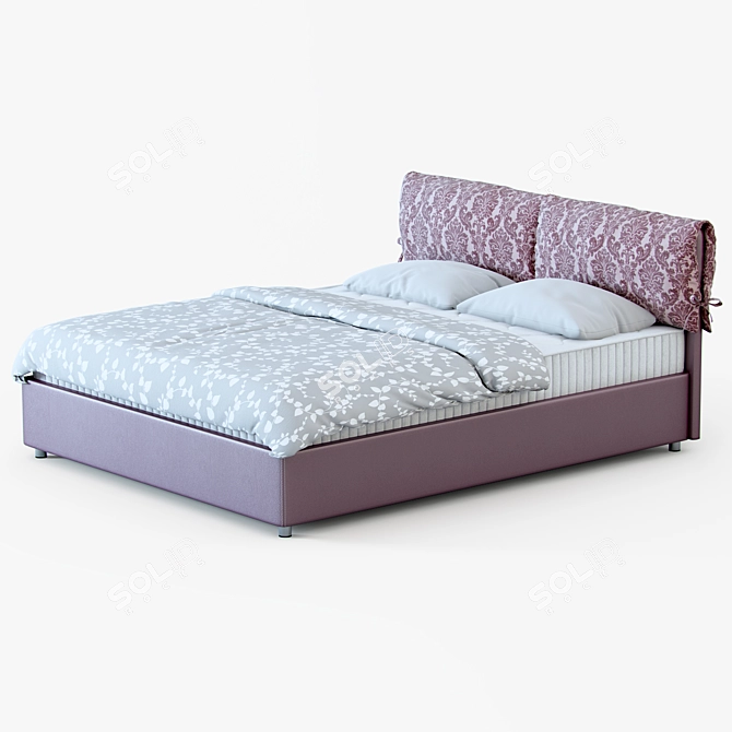 Marsel Bed: Sleek Design, Premium Quality 3D model image 1