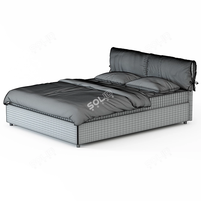 Marsel Bed: Sleek Design, Premium Quality 3D model image 2
