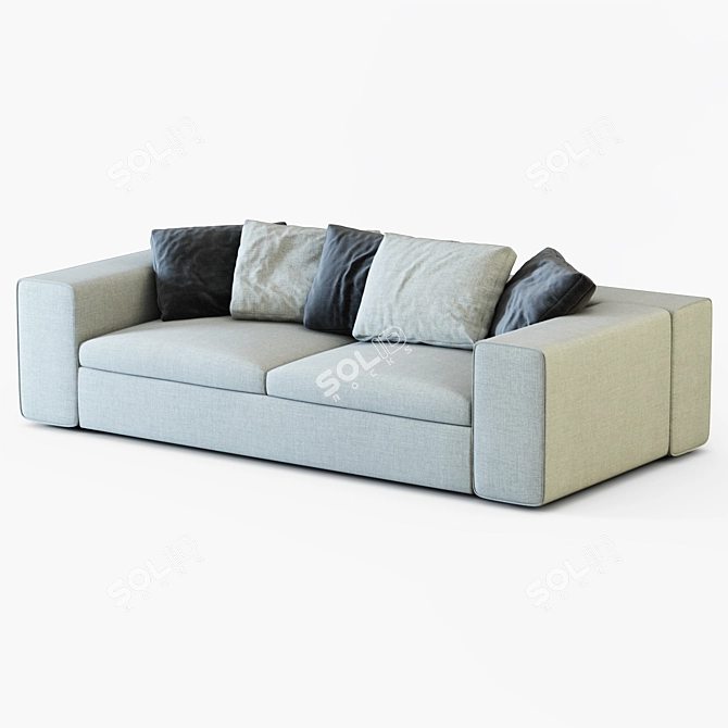 Springfield Sofa 3D model image 1