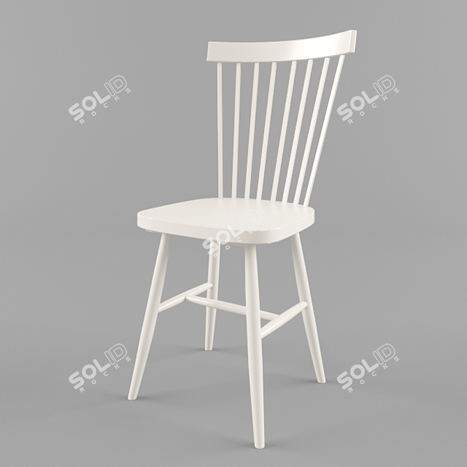  Scandinavian Agnes Dining Chair 3D model image 1