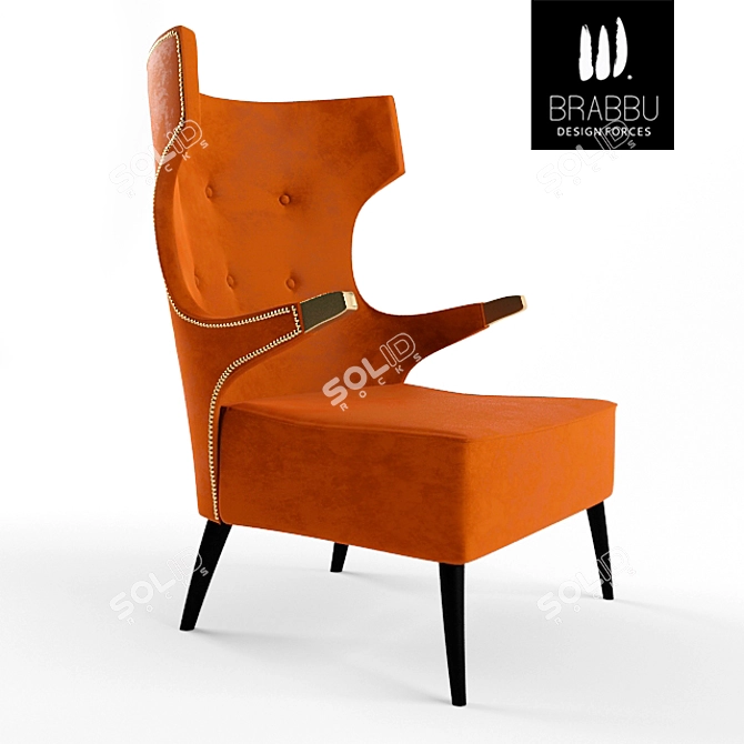 Stunning SIKA ARMCHAIR: Luxury meets Comfort 3D model image 1