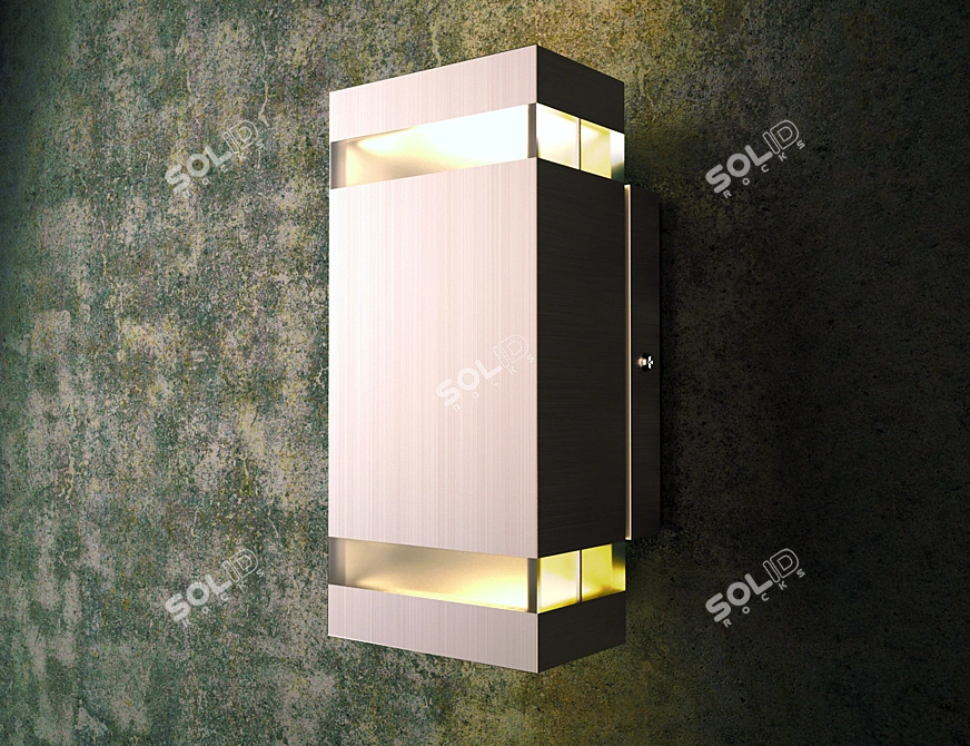 Sleek Aluminum Architectural Lighting 3D model image 1