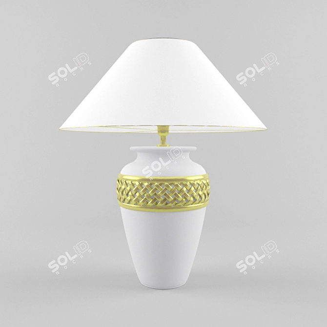 Timeless Elegance: Classic Living Room Lamp 3D model image 1