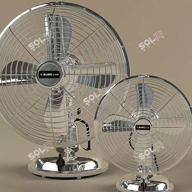 Allaire Desk Fan - Powerful and Compact 3D model image 2