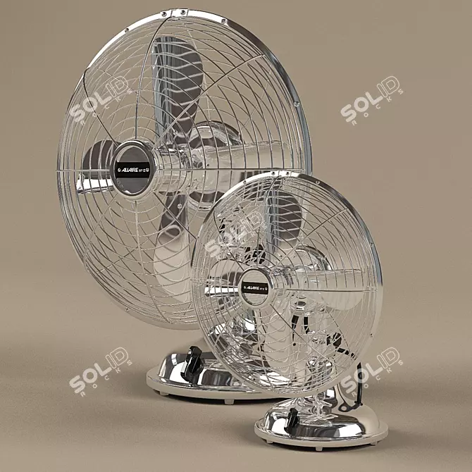 Allaire Desk Fan - Powerful and Compact 3D model image 3