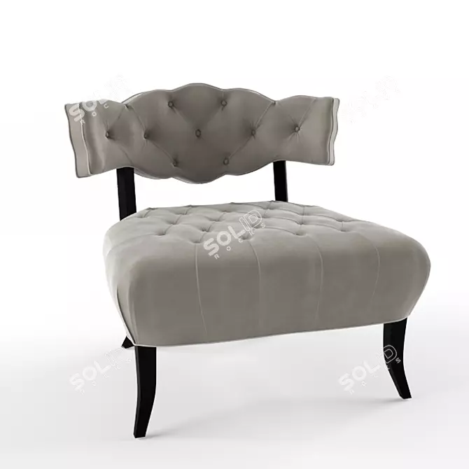 Velvet Elegance: Pantages Chair 3D model image 1