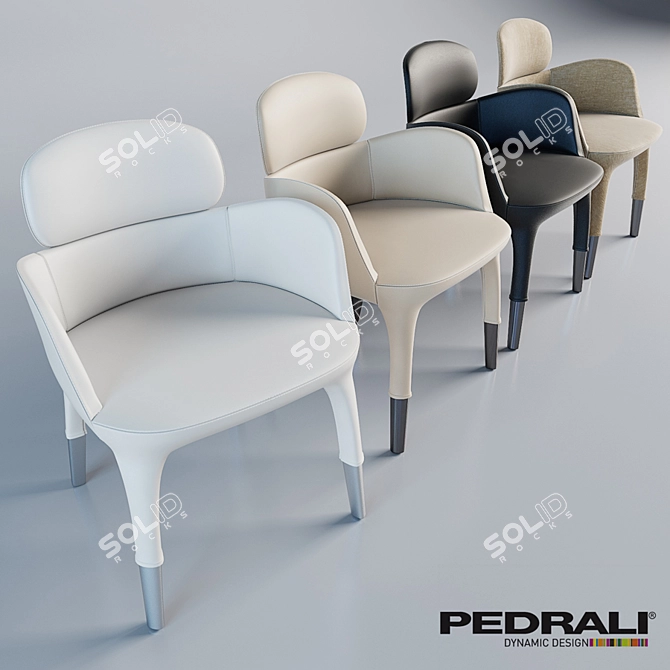 Elegant Ester Chair 3D model image 1