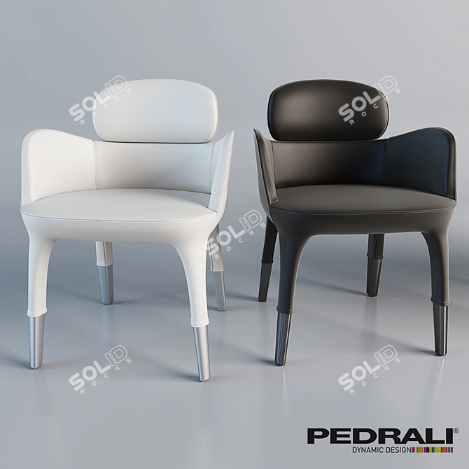 Elegant Ester Chair 3D model image 2