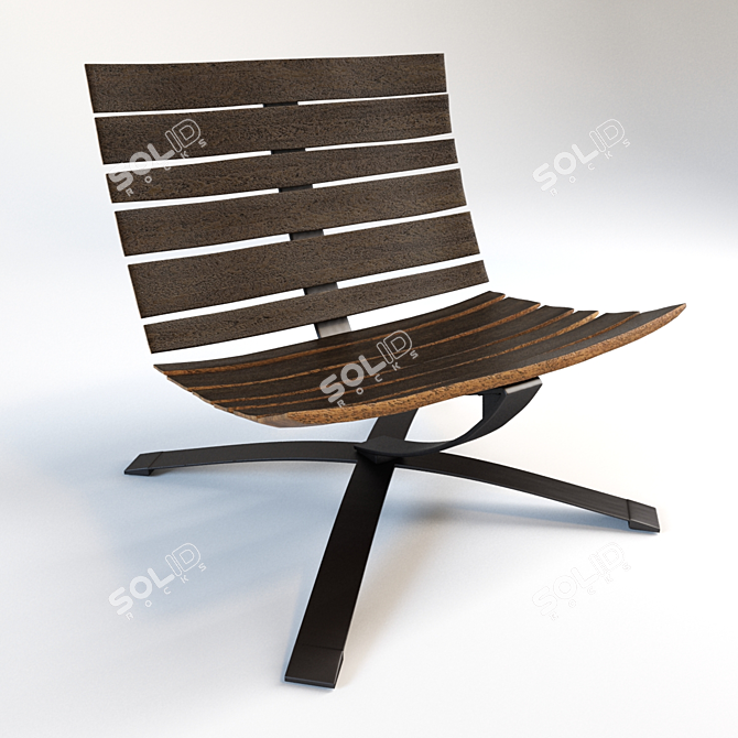Eco Chic Bilge Lounge Chair 3D model image 1