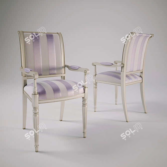 Elegant Square Capotavola 3D model image 1