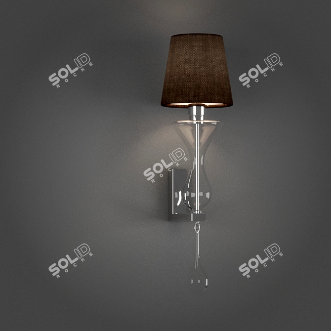 Elegant Brandy Sconce 3D model image 1