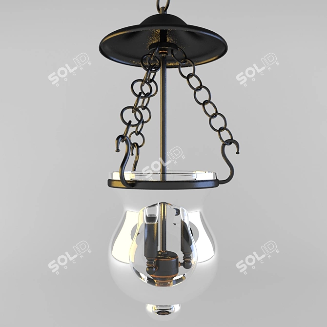 Palette Chandelier: Elegant Lighting Fixture 3D model image 2