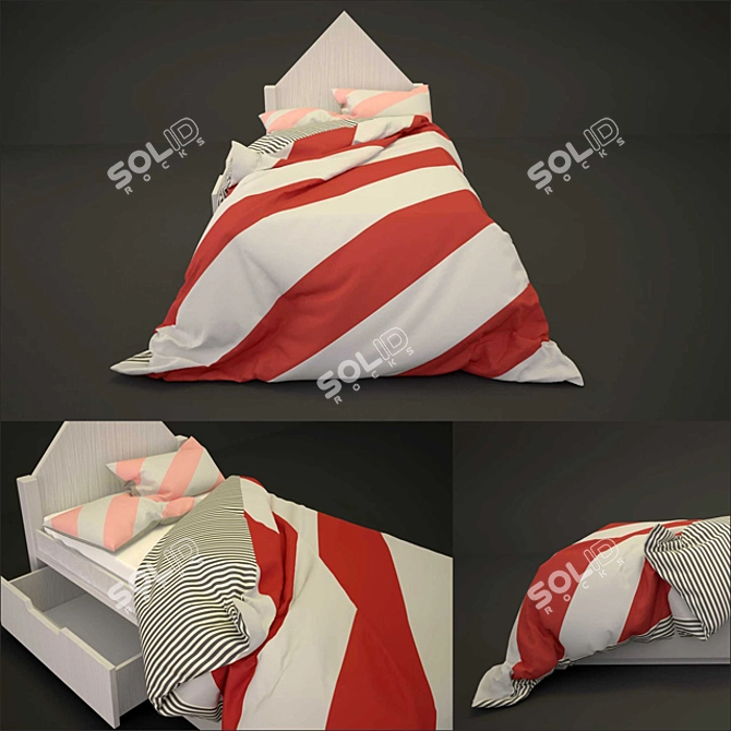 CozyDreams Baby Bed Set 3D model image 1