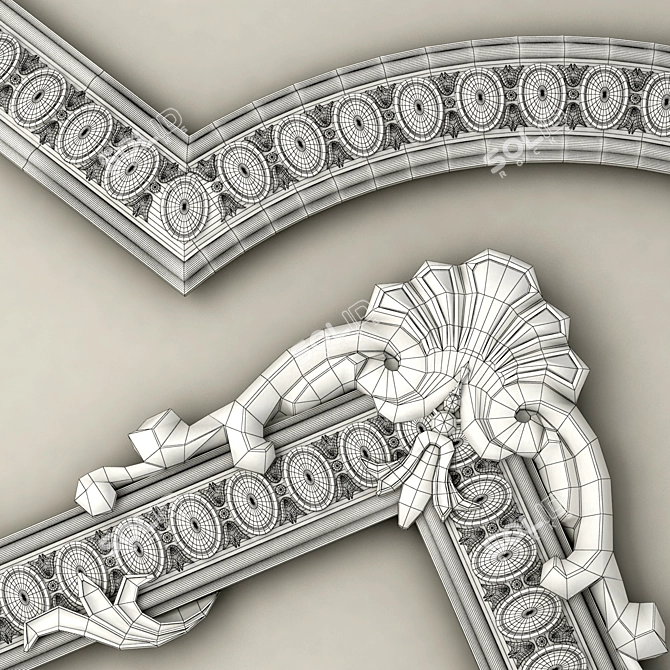 Elegant Corner Molding Set | Harmony 3D model image 2