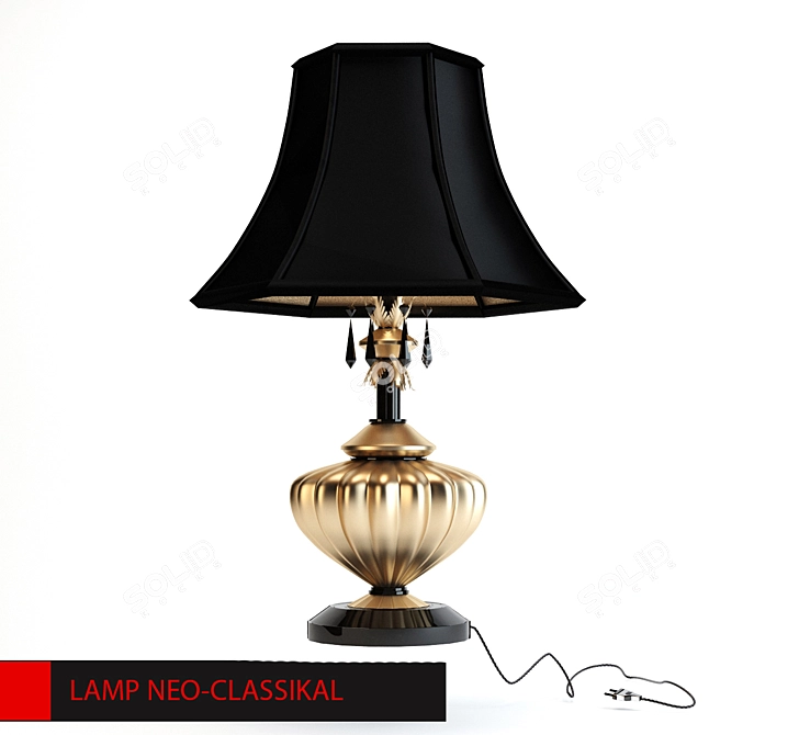 A lamp in the neoclassical style 3D model image 1