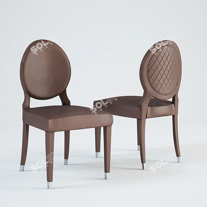 Italian Luxury: DV Home ADLER Chair 3D model image 1