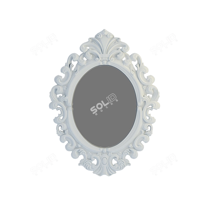 Elegant Reflection: Classic Mirror 3D model image 1