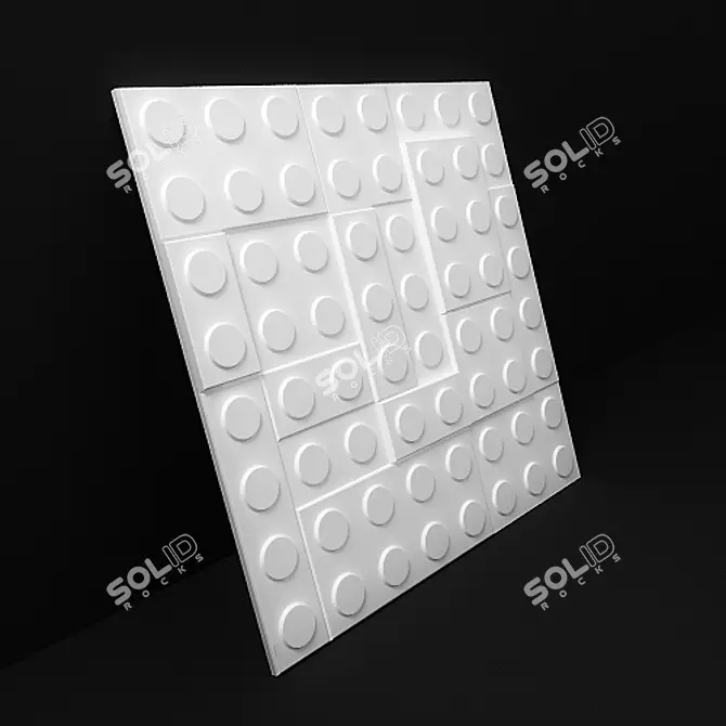 Seamless 3D Lego Panel - Stunning Design! 3D model image 2