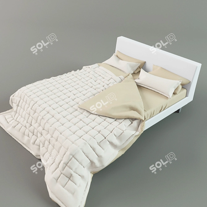 Dreamy Slumber Bed Set 3D model image 1