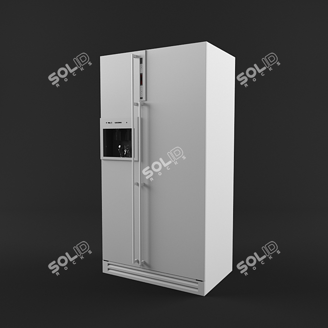 German Made Gaggenau Fridge 3D model image 2