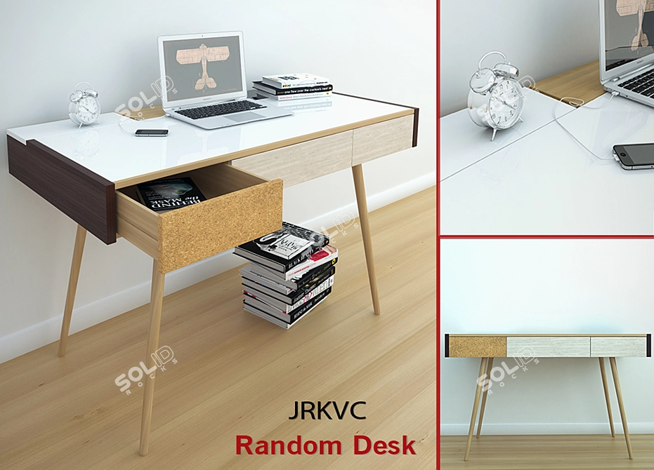 Modern Designer Desk by JRKVC 3D model image 2