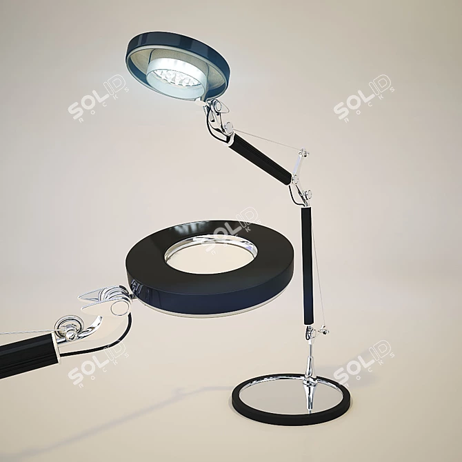Modern Odeon LED Desk Lamp 3D model image 2