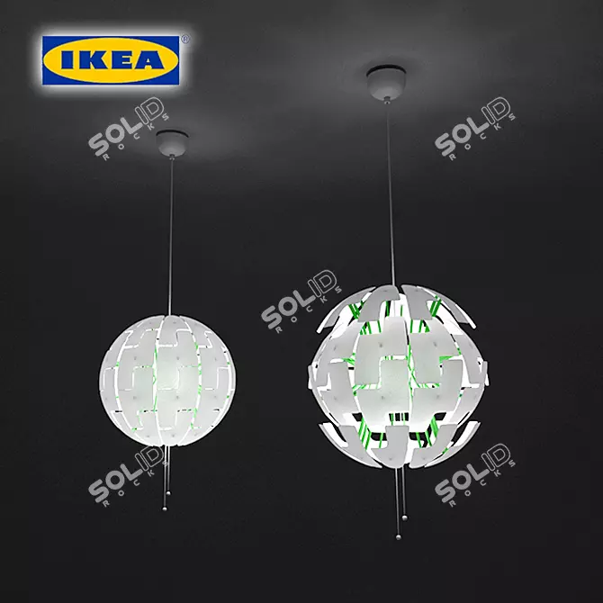 Modern Pendant Lamp for IKEA lovers 3D model image 1