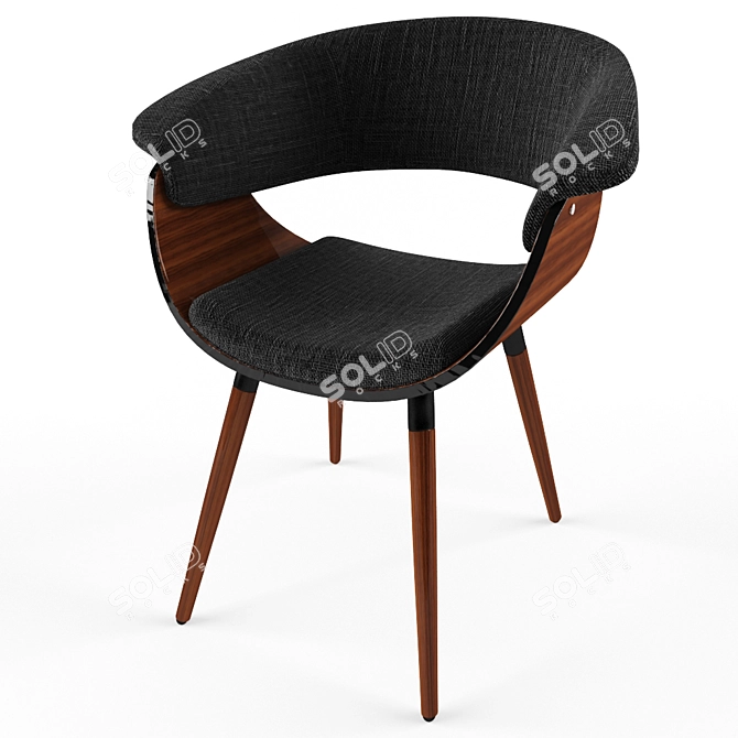 Sleek KoFFee Chair 3D model image 1