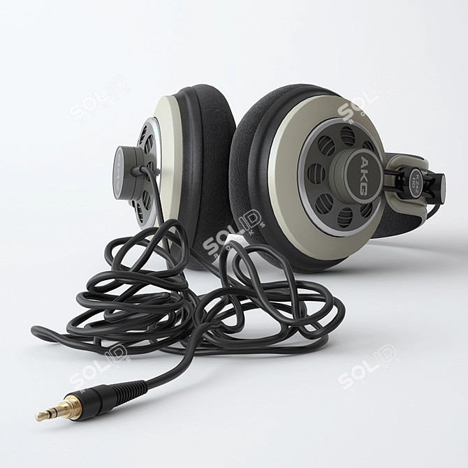 AKG K242 HD: Legendary Home Studio Headphones 3D model image 2