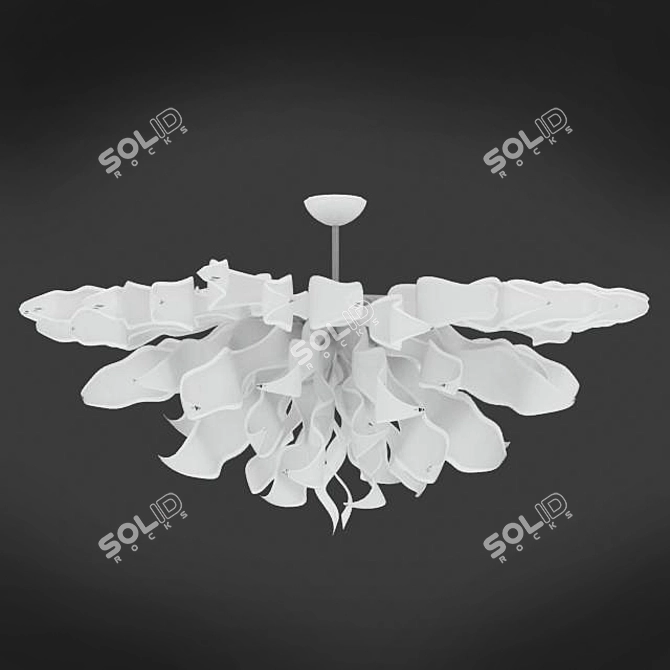 Luxus Bohemia Paula: Elegant Spanish Chandelier 3D model image 1