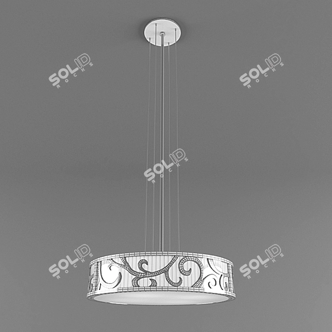 Elegant LA CASEDDA Pendant Light 3D model image 2