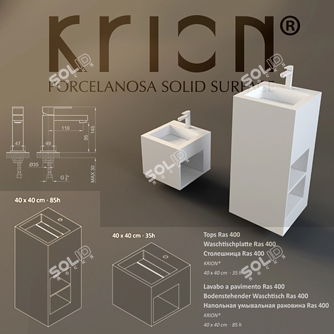 KRION Ras Collection: Modular Design, Elegant Functionality 3D model image 1