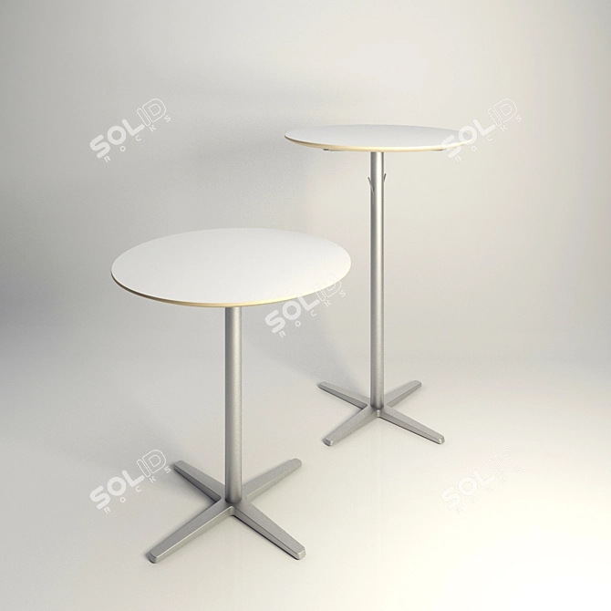 BILSTA IKEA High & Low Stools 3D model image 1