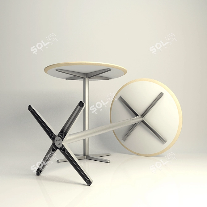 BILSTA IKEA High & Low Stools 3D model image 3