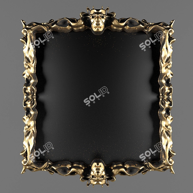 Elegant Reflection: Mirror 3D model image 1