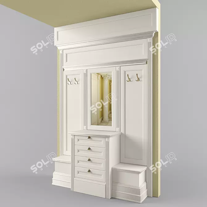 Custom-Made Classic Entrance 3D model image 1