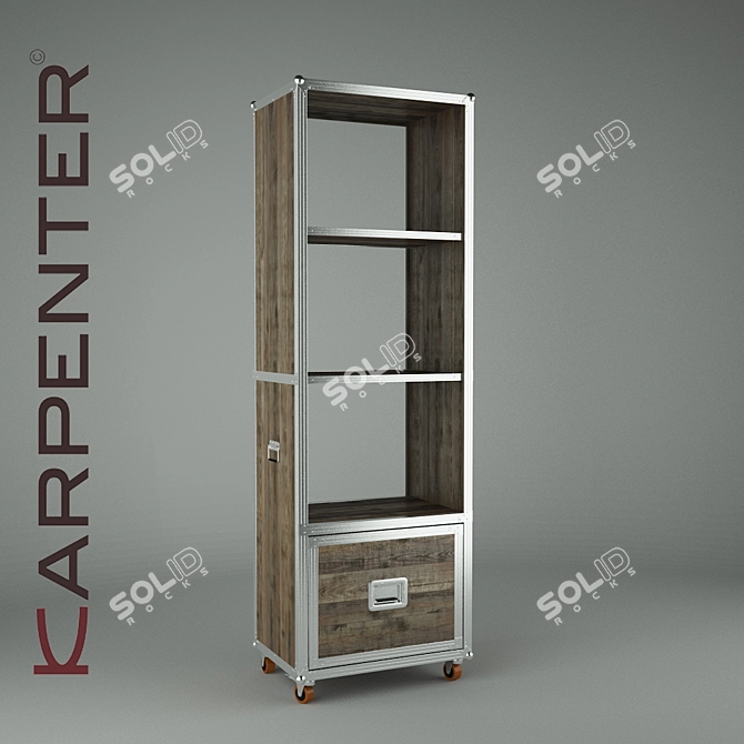 Karpenter Wardrobe: Space-Saving Solution 3D model image 1