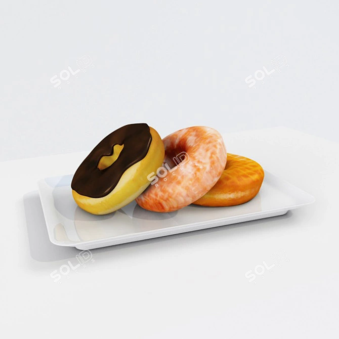  Irresistible Doughnut Delights 3D model image 1