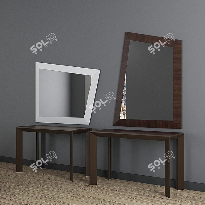 Sleek Reflections: Mirrors LOOK by Ozzio 3D model image 2