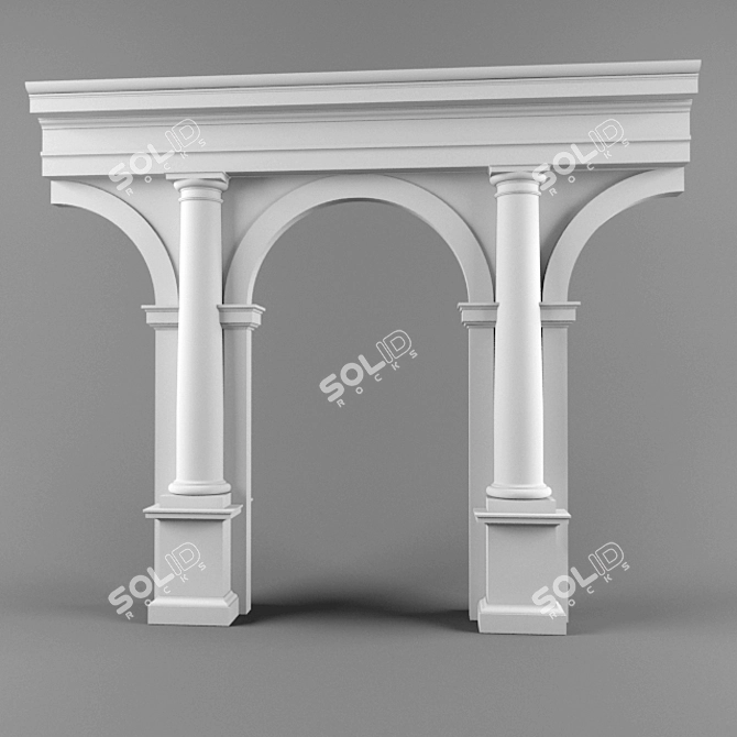 Timeless Elegance: Greek Order 3D model image 1